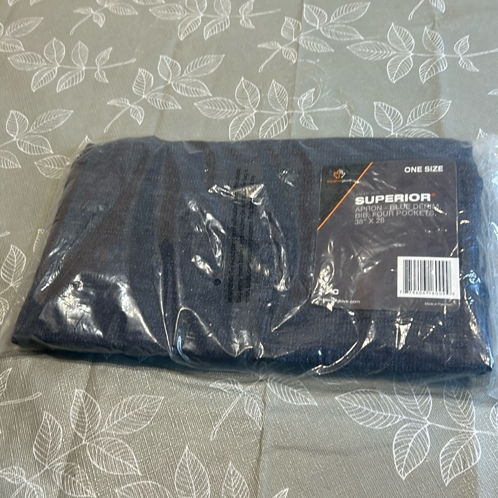 Superior Gloves Blue Denim Apron.